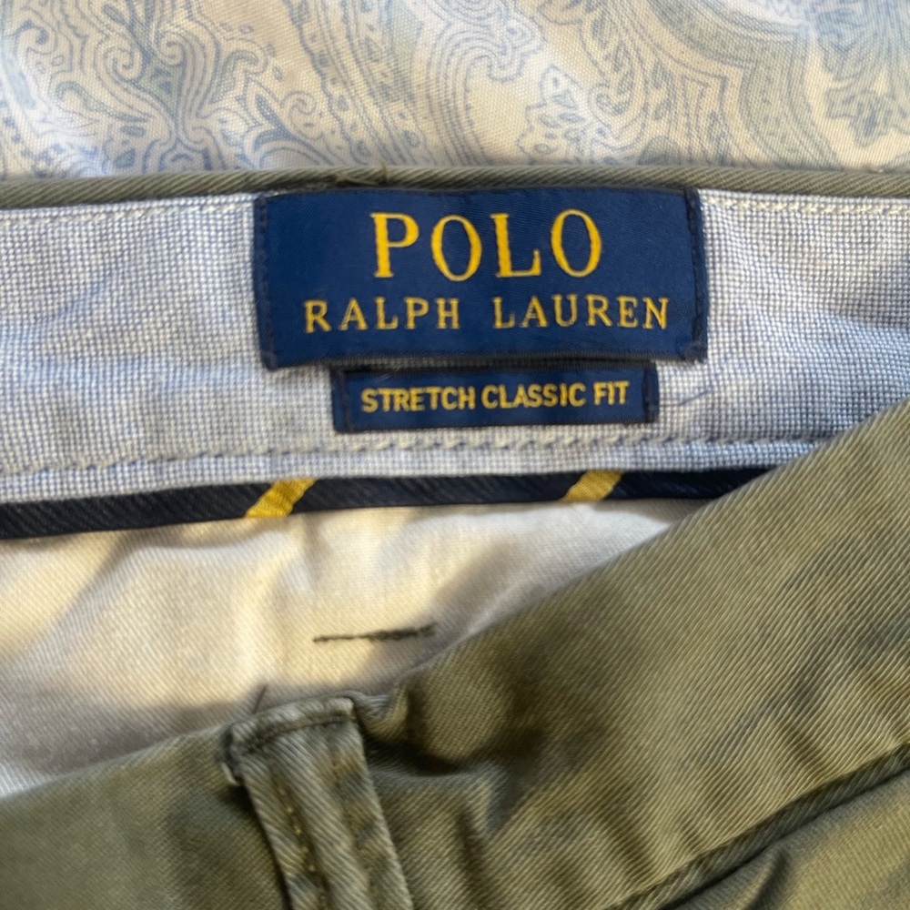 Ralph Lauren Polo Pant Stretch Classic Fit ARMADILLO GREEN for men. - Picture 8 of 13